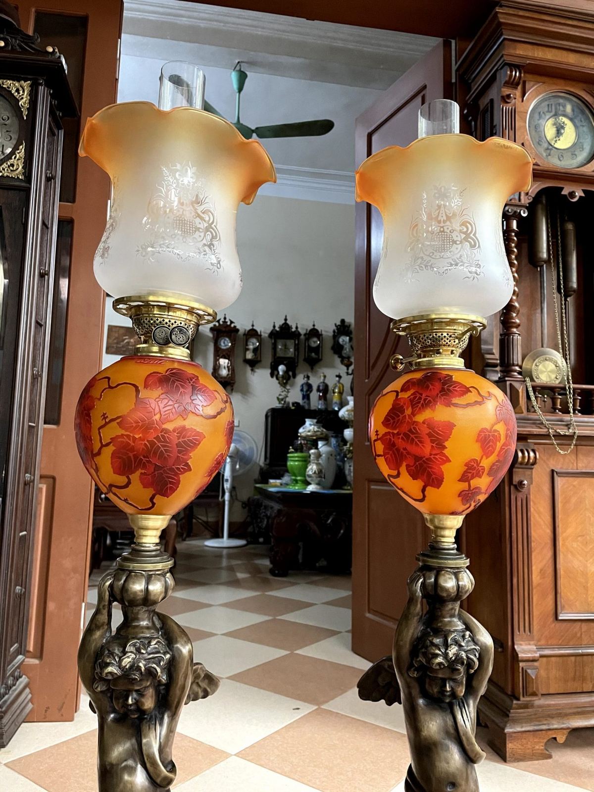 Cặp đèn dầu tượng thiên thần – ảnh 5