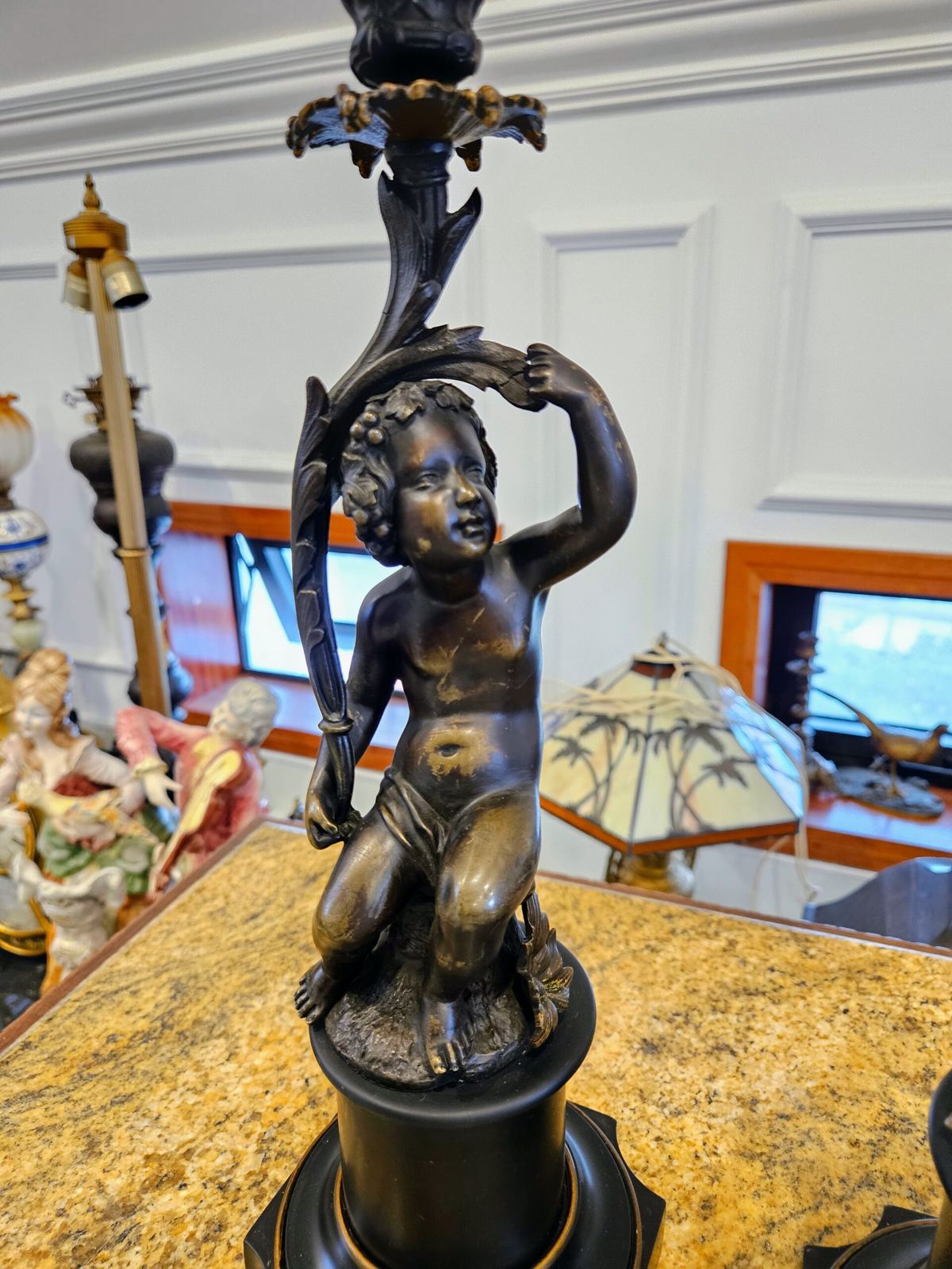 Đèn dầu tượng, cao 73cm – ảnh 5
