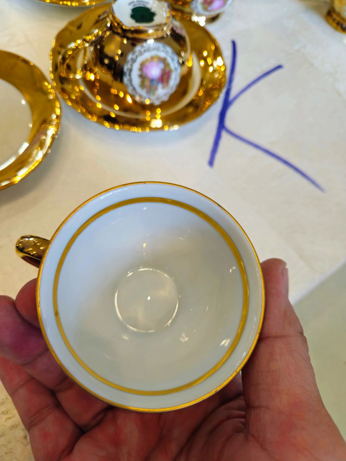 Bộ ấm trà Bavaria mạ vàng 24k – ảnh 6