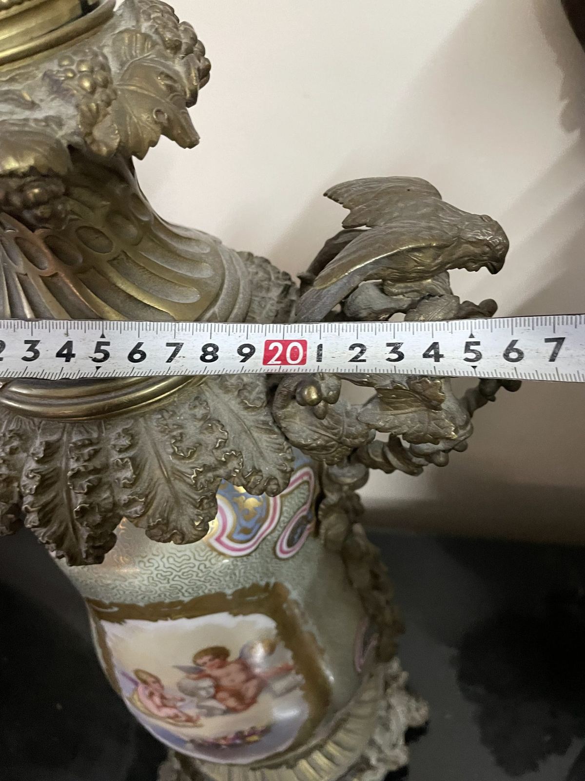 Đèn dầu Pháp, cao 88cm – ảnh 10