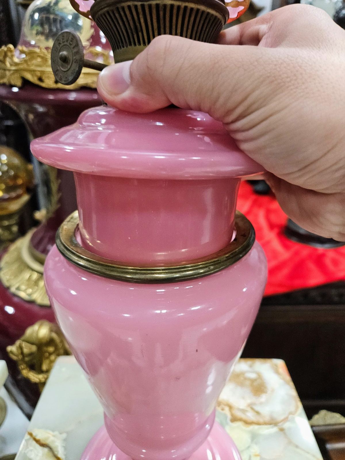 Đèn dầu Pháp, cao 61cm – ảnh 4
