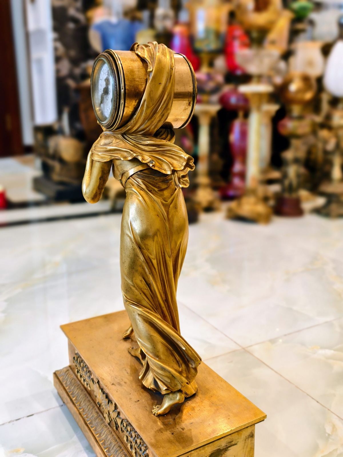 Đồng hồ tượng thiếu nữ – ảnh 5