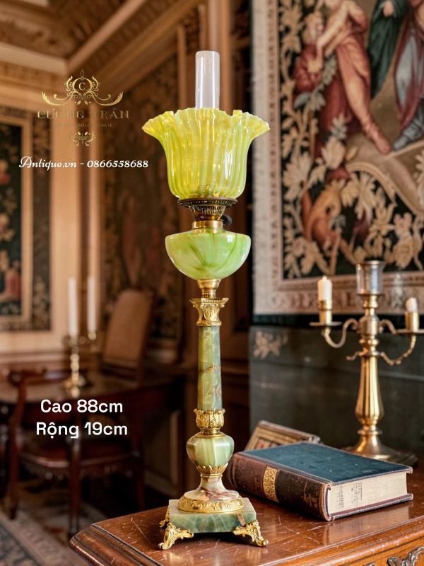 Đèn dầu Pháp, cao 88cm – ảnh 1