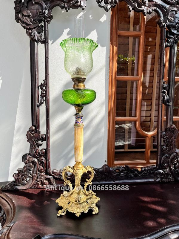 Đèn dầu Pháp, cao 89cm – ảnh 1