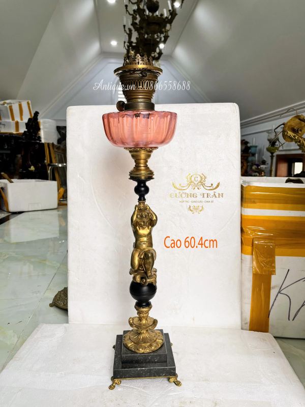 Chân đèn dầu Pháp, cao 61cm – ảnh 1