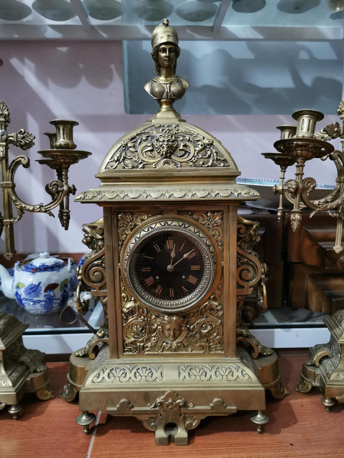Bộ đồng hồ chân nến to – ảnh 2