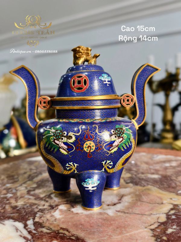 Đỉnh xông trầm pháp lam – ảnh 1
