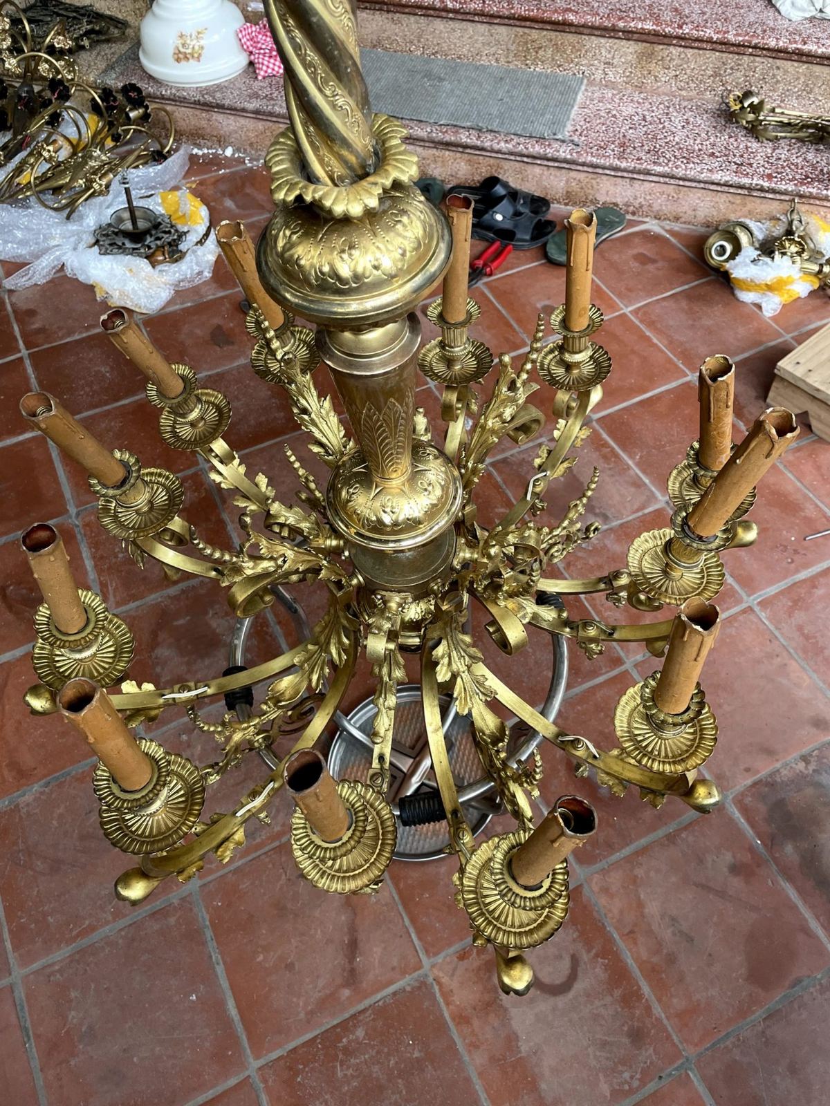 Đèn chùm 12 ngọn Pháp, đường kính 70cm – ảnh 3