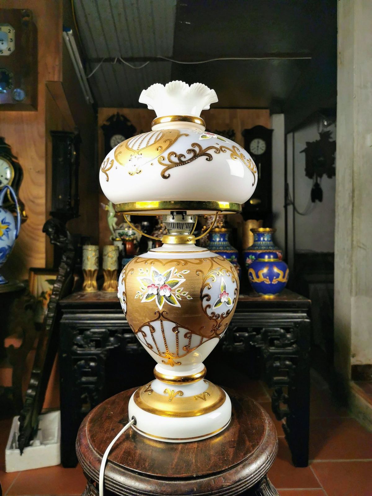 Đèn ngủ pha lê Tiệp Khắc – ảnh 3