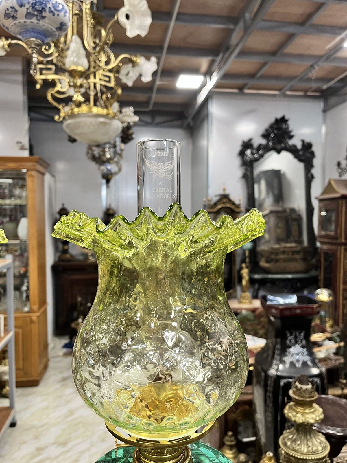 Đèn dầu đá Malachit – ảnh 3