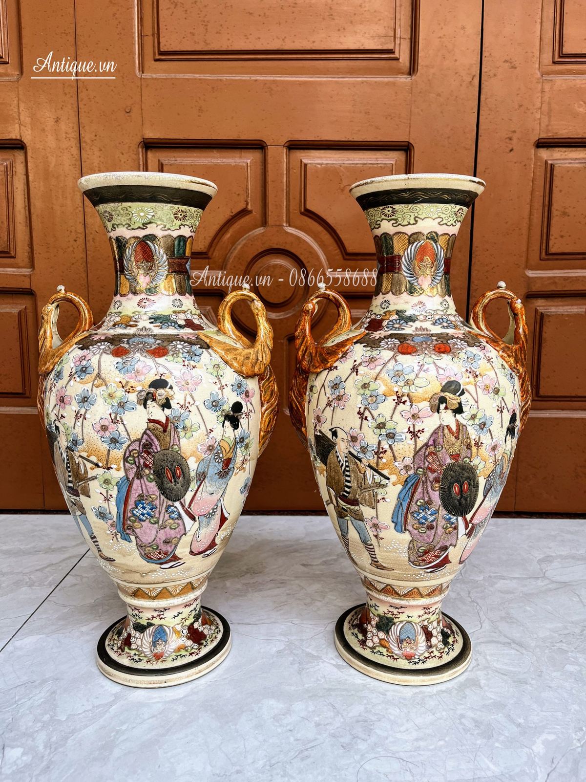 Cặp bình Nhật, cao 47cm – ảnh 2
