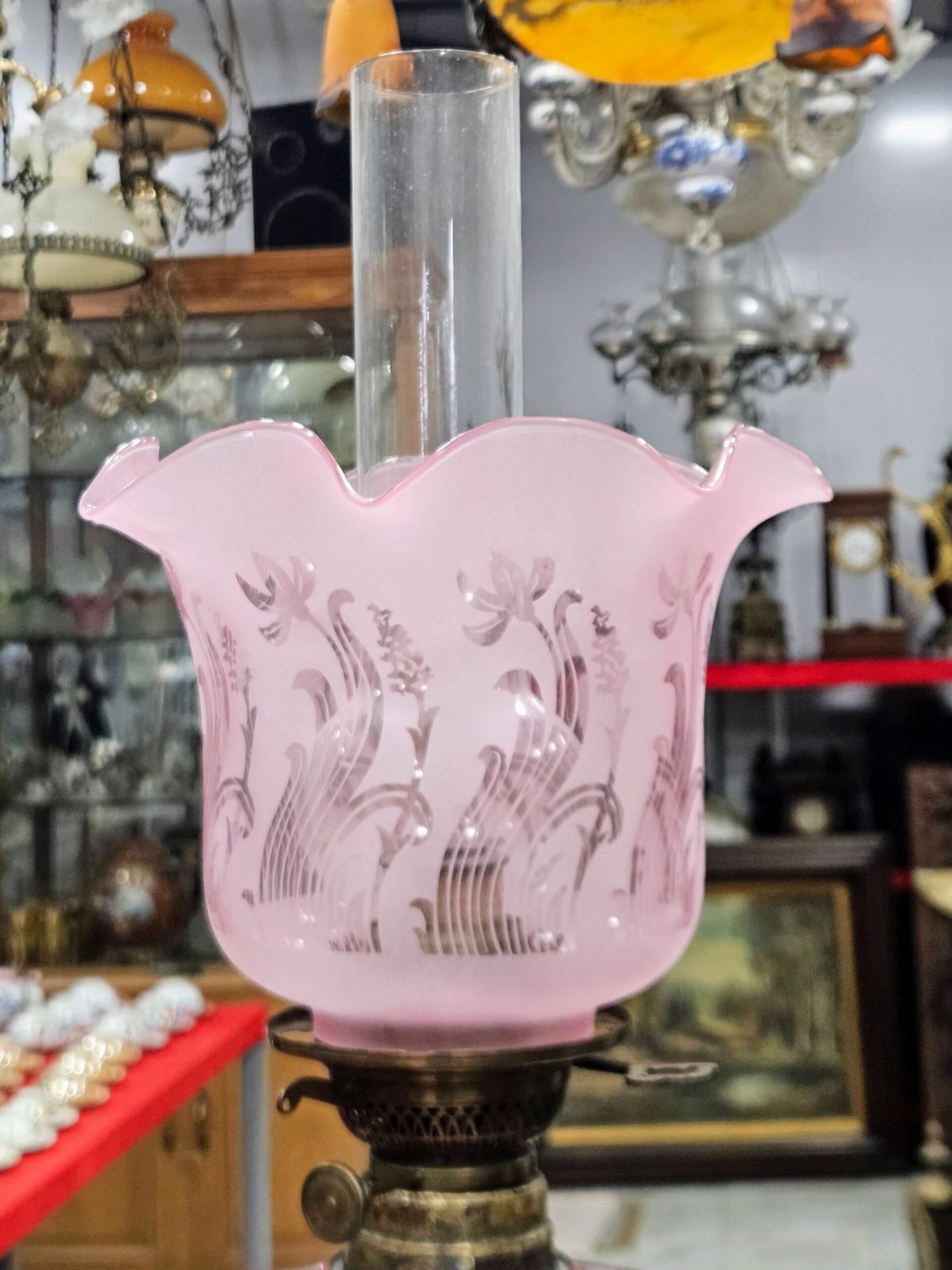 Đèn dầu Pháp, cao 93cm – ảnh 3
