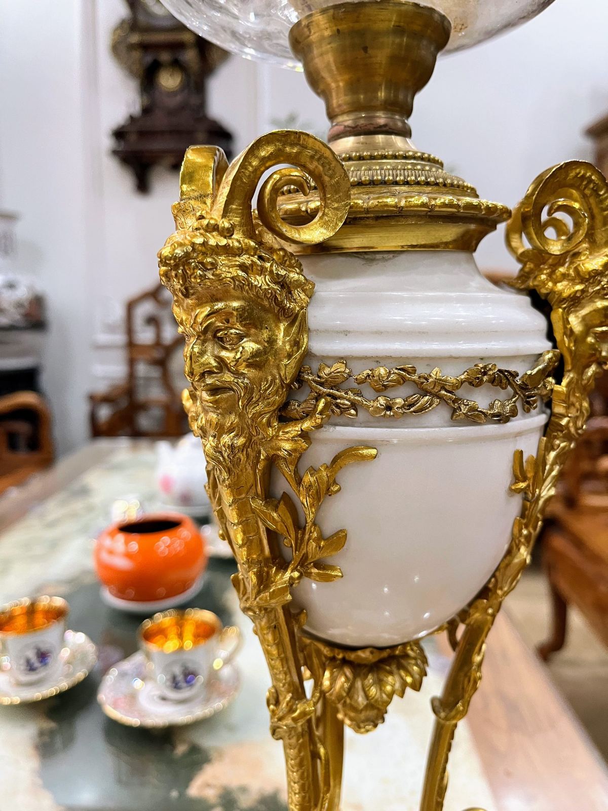Đèn dầu Pháp, cao 80cm – ảnh 4