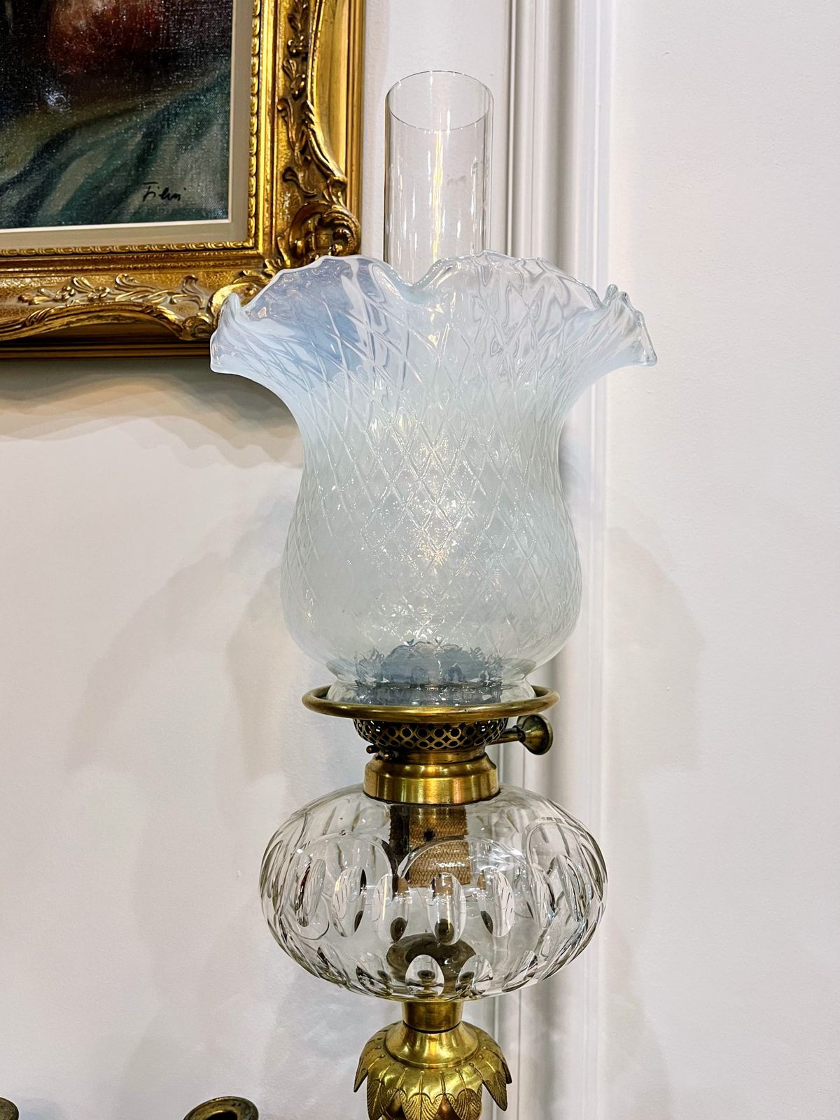 Đèn dầu Pháp, cao 93.5cm – ảnh 2