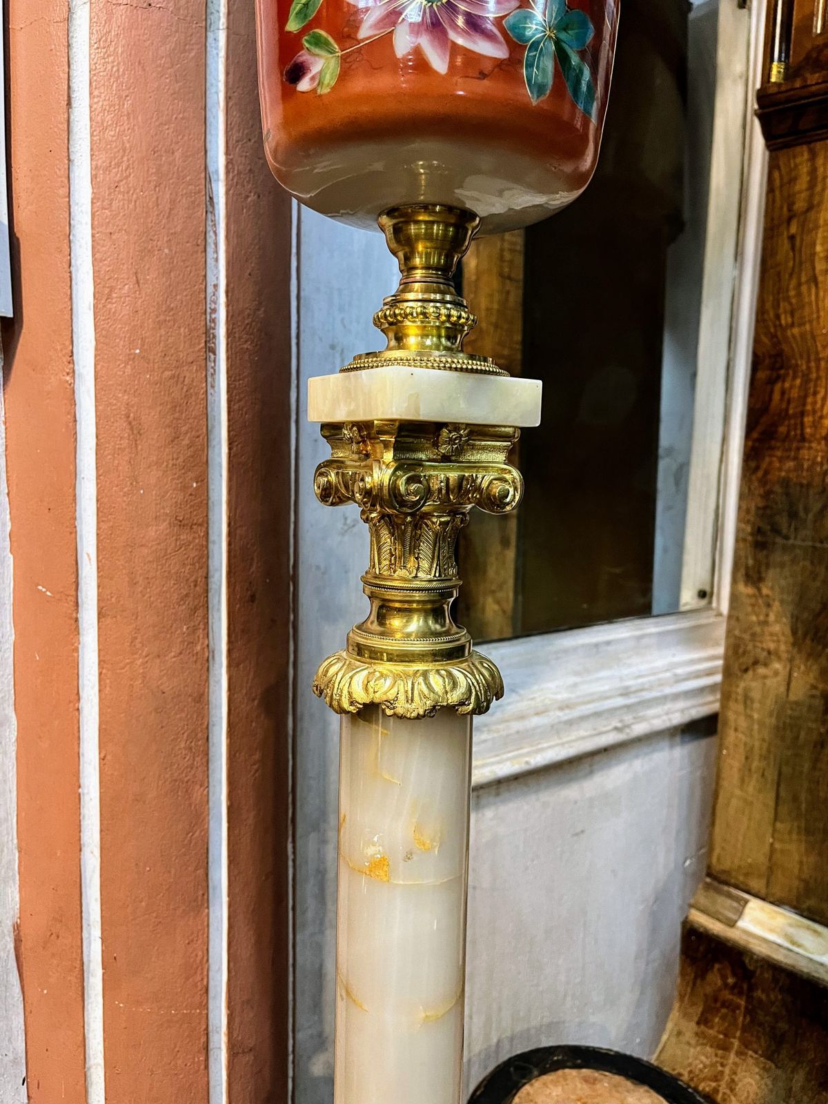 Đèn dầu bàn Pháp, cao 116cm – ảnh 5