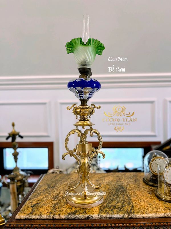 Đèn dầu Pháp, cao 74cm – ảnh 1
