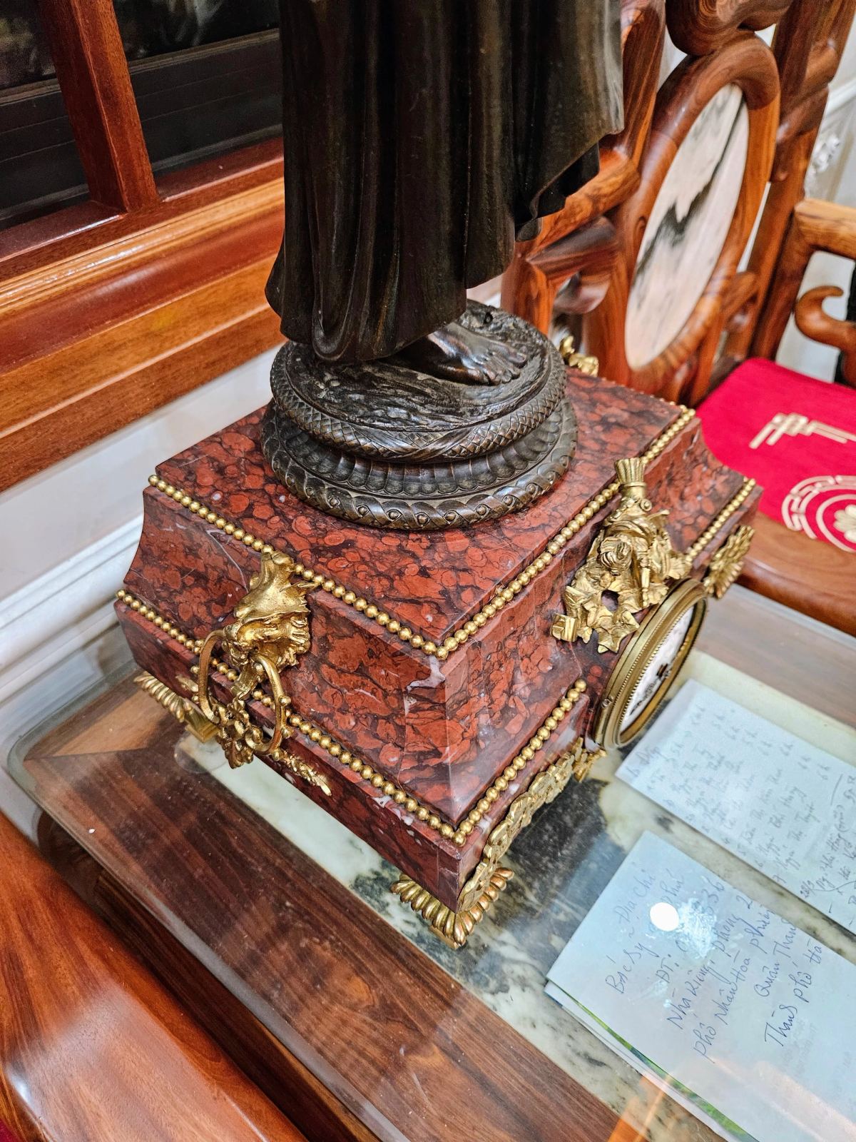 Bộ đồng hồ tượng Pháp, cao 76cm – ảnh 5