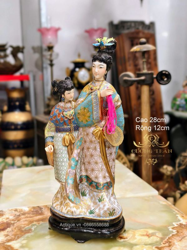 Tượng đồng pháp lam, cao 28cm – ảnh 1