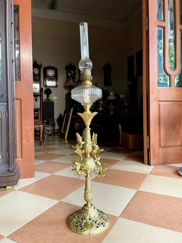 Đèn dầu Pháp, cao 103cm – ảnh 1