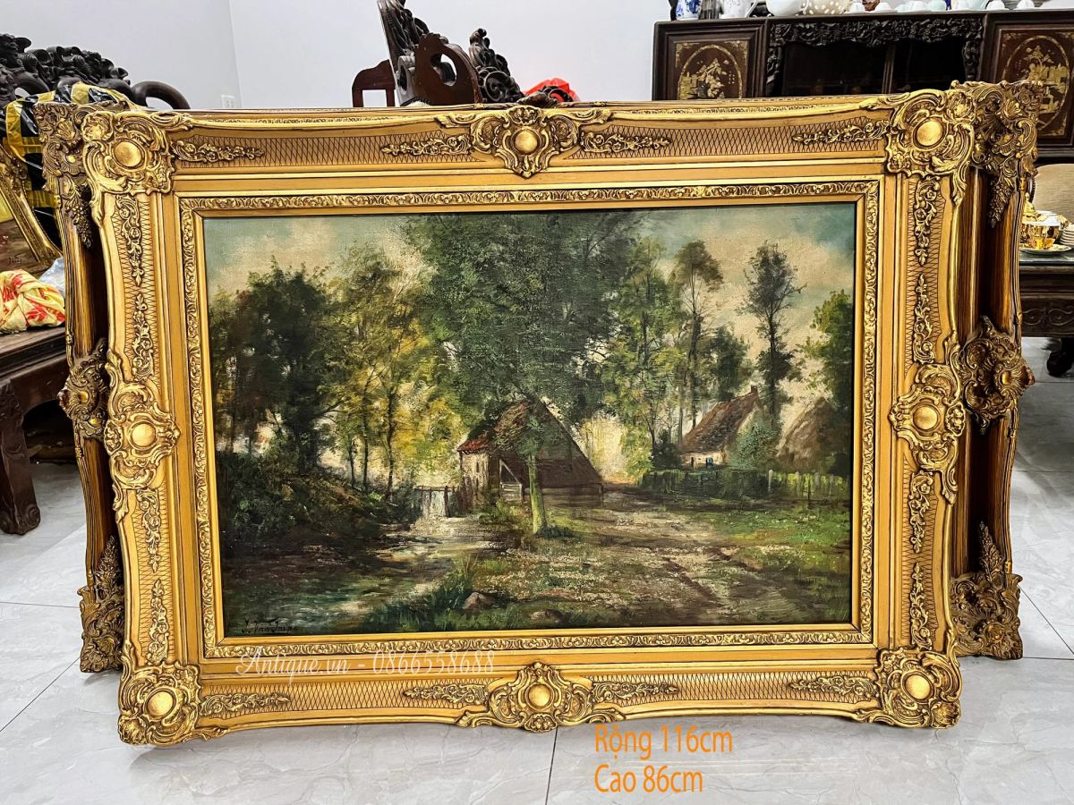 Tranh phong cảnh Pháp, cao 86cm – ảnh 1