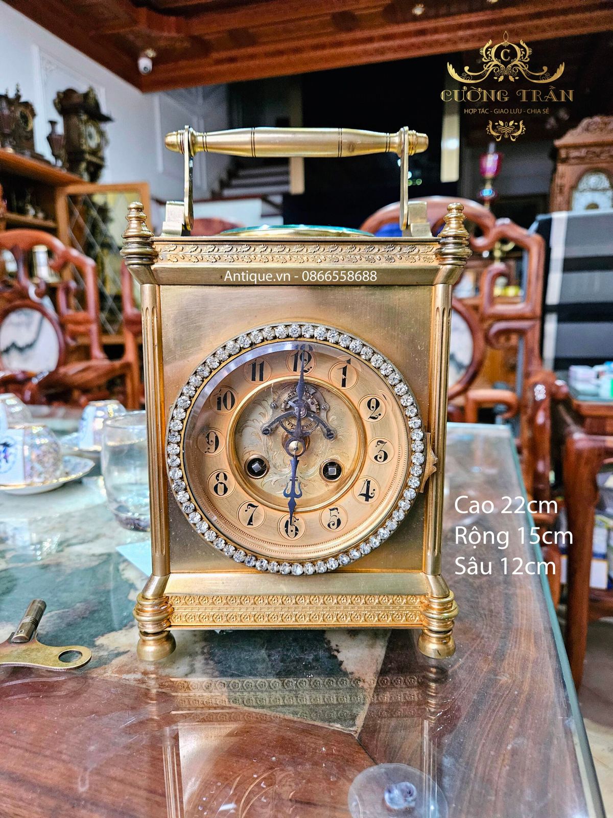Đồng hồ để bàn Pháp – ảnh 1