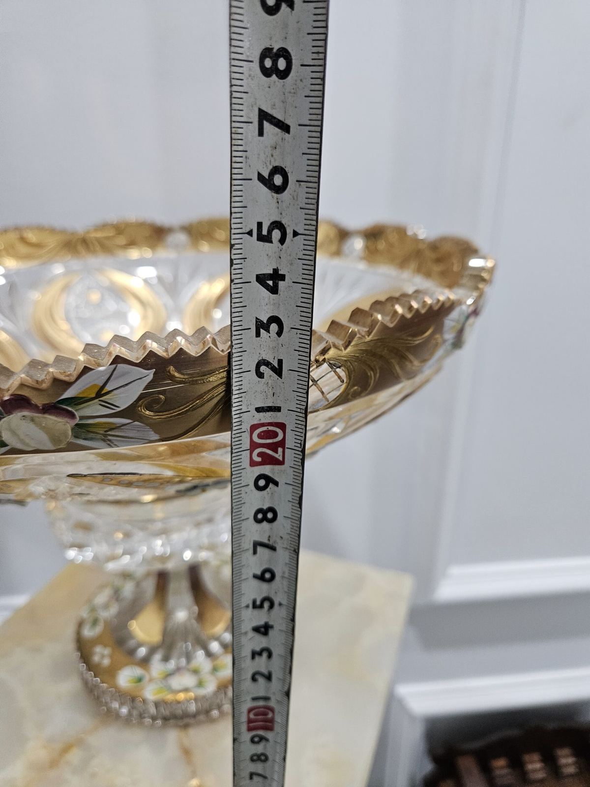 Chiếc âu pha lê Bohemia, cao 23cm – ảnh 5