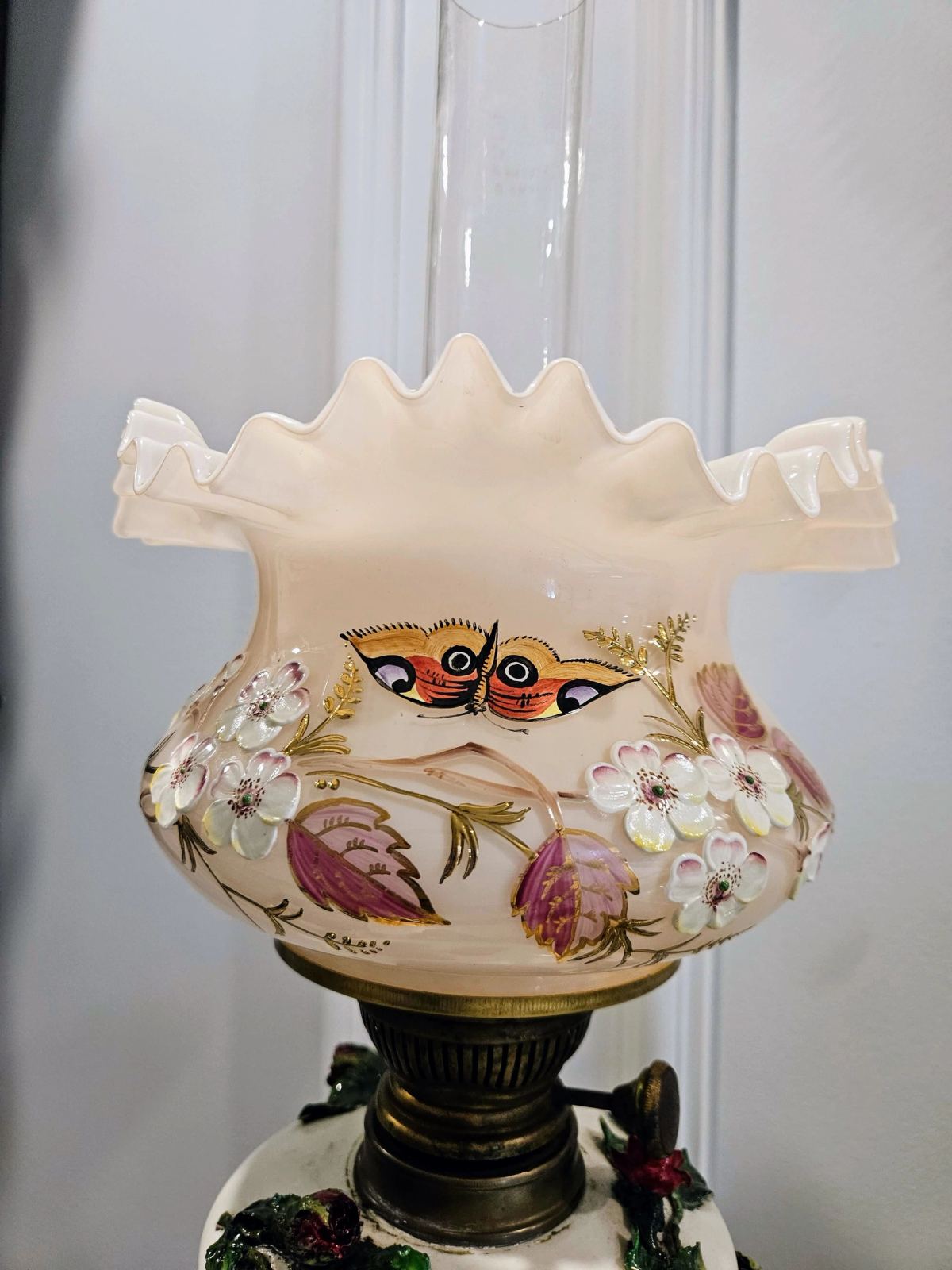 Đèn dầu sứ Pháp, cao 59cm – ảnh 2