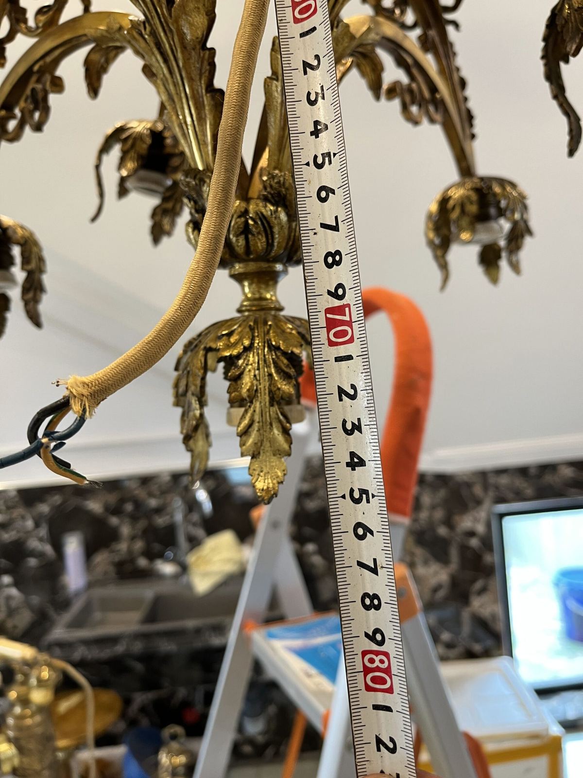 Đèn chùm hoa Pháp, dài 74cm – ảnh 5