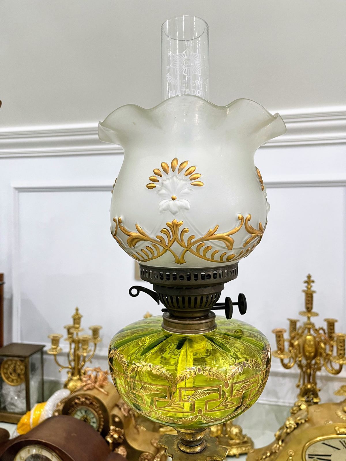 Đèn dầu Pháp, cao 102.5cm – ảnh 2