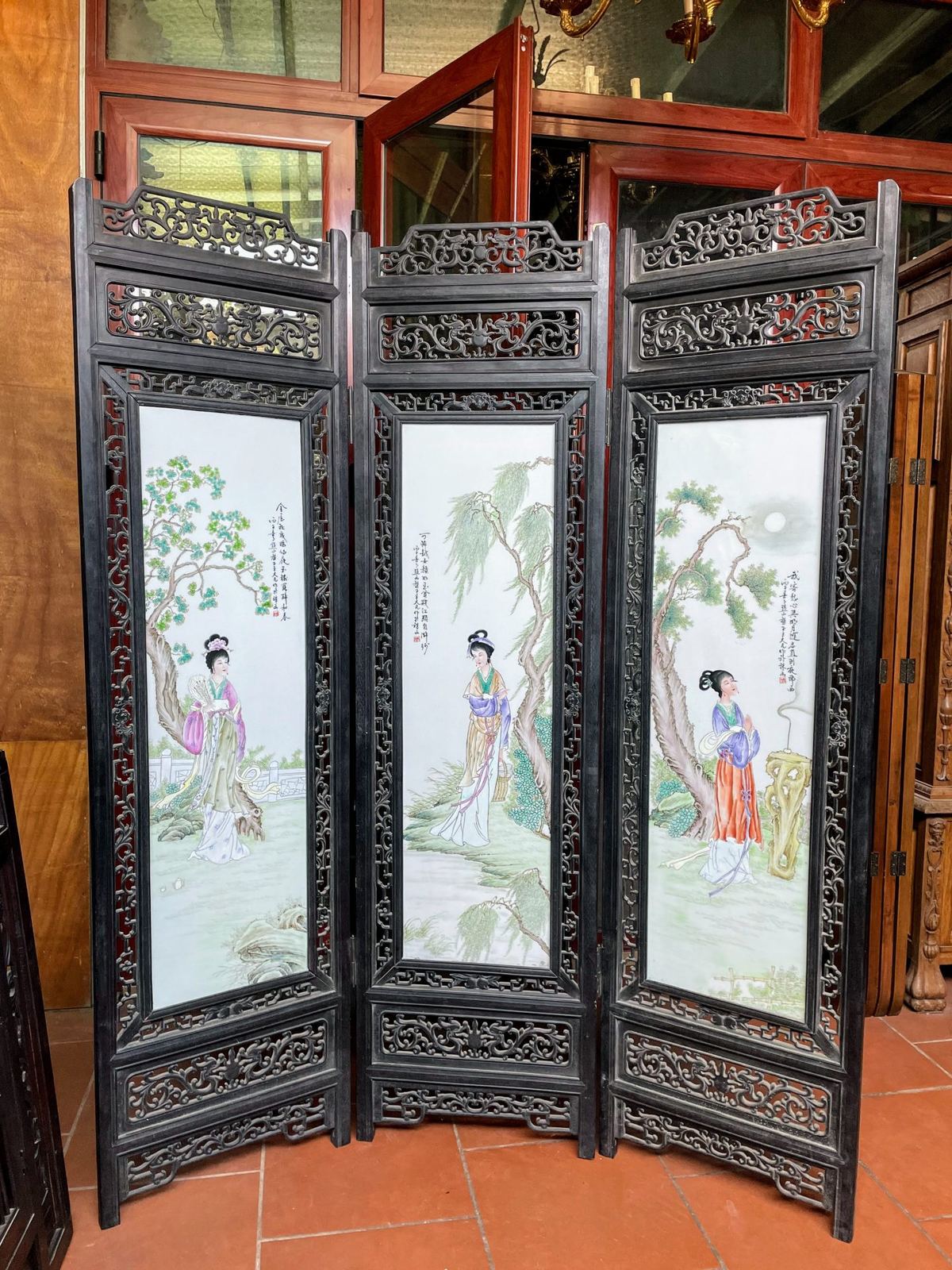 Bình phong tranh sứ – ảnh 1