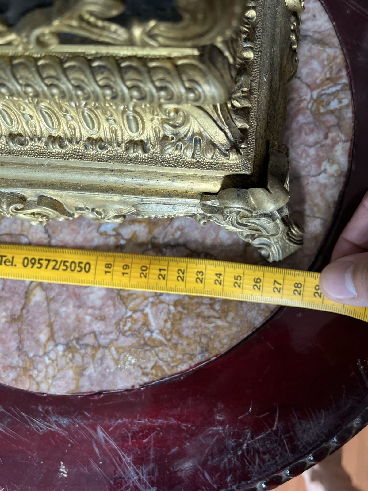 Đồng hồ để bàn Pháp, cao 44cm – ảnh 6