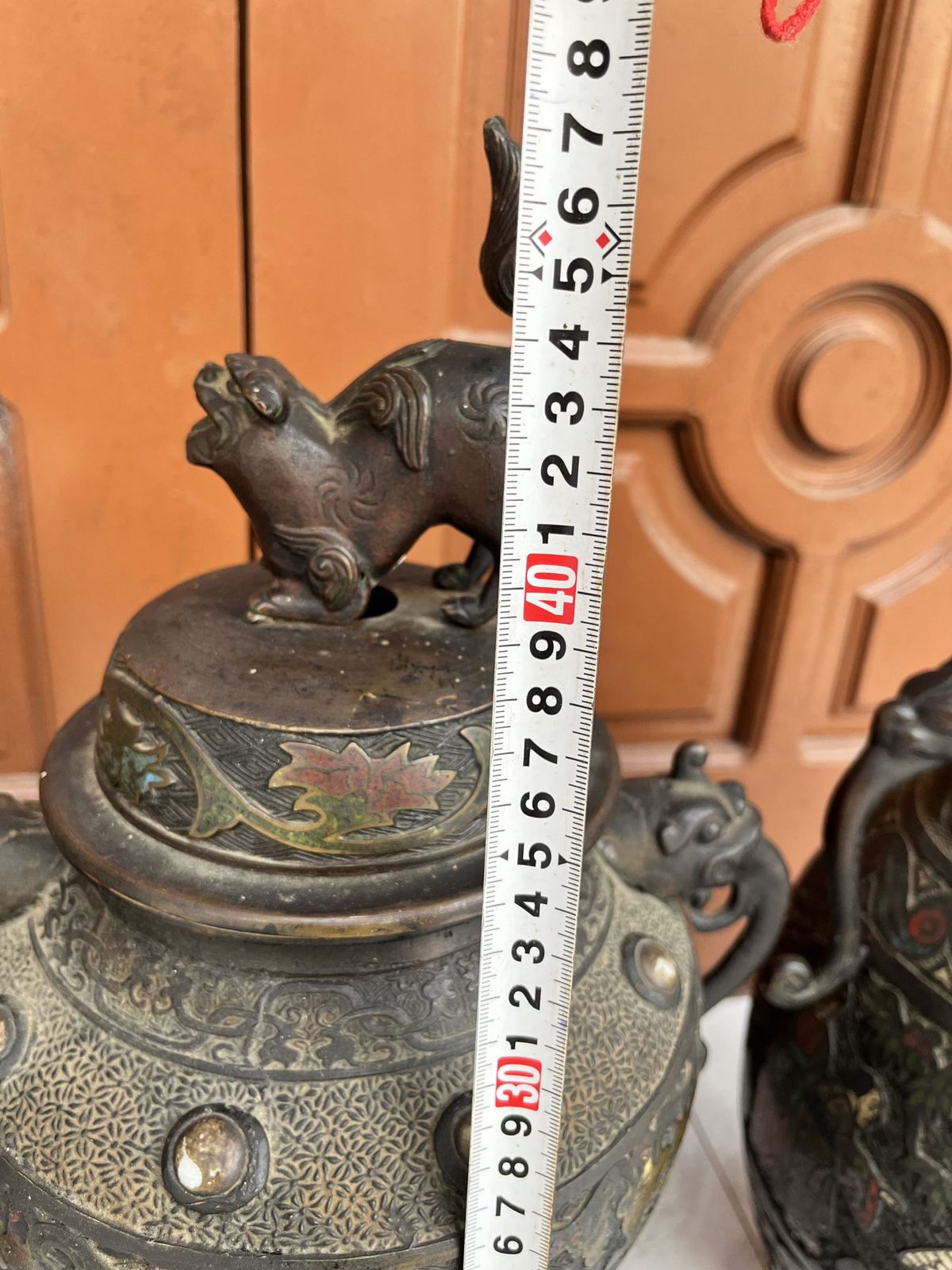 Bộ 3 món pháp lam, cao 40cm – ảnh 10