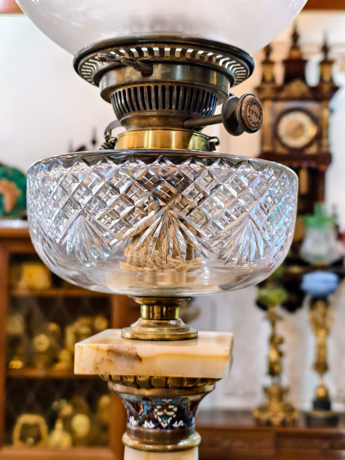 Đèn dầu Pháp, cao 91cm – ảnh 6