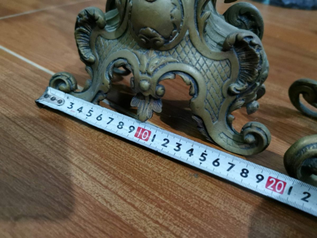 Bộ đồng hồ chân nến Pháp, cao 57cm – ảnh 10