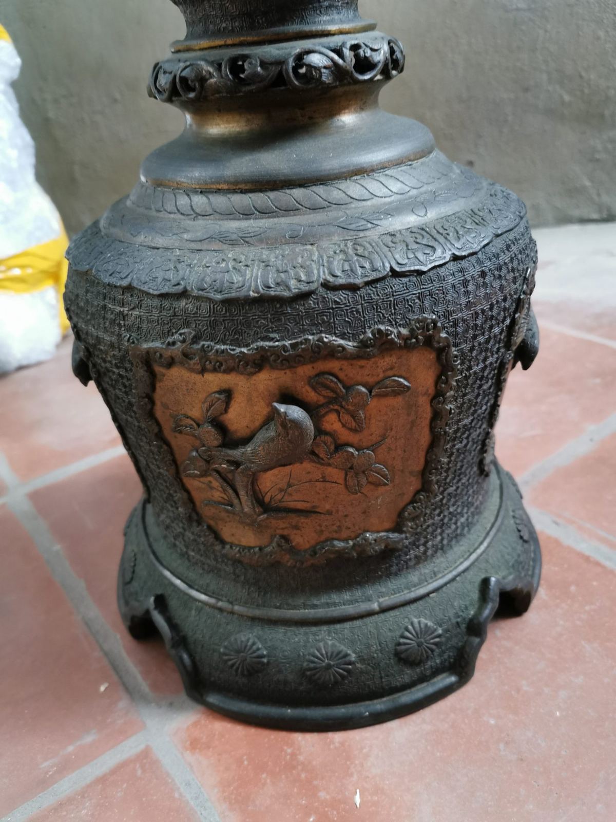 Chân đèn đồng Pháp – ảnh 4