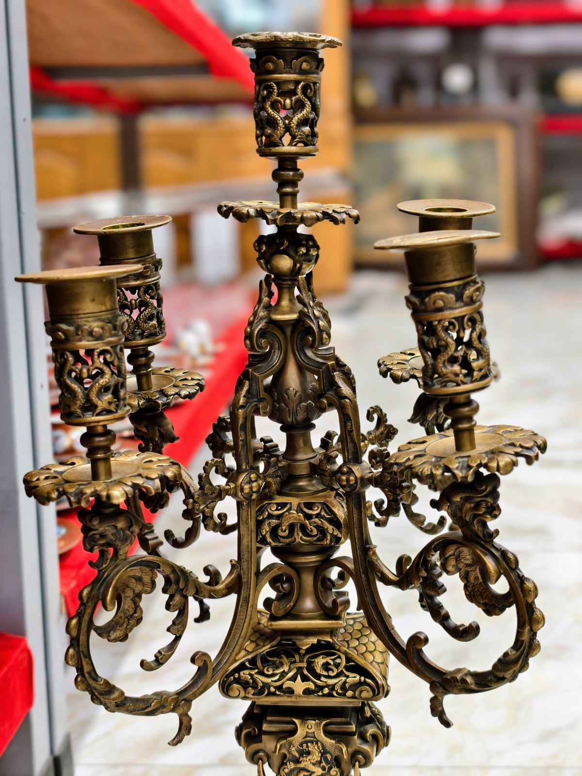 Bộ đồng hồ chân nến Bỉ – ảnh 12