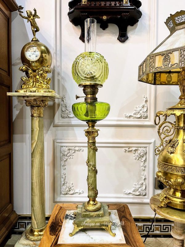 Đèn dầu Pháp, cao 89.5cm – ảnh 1