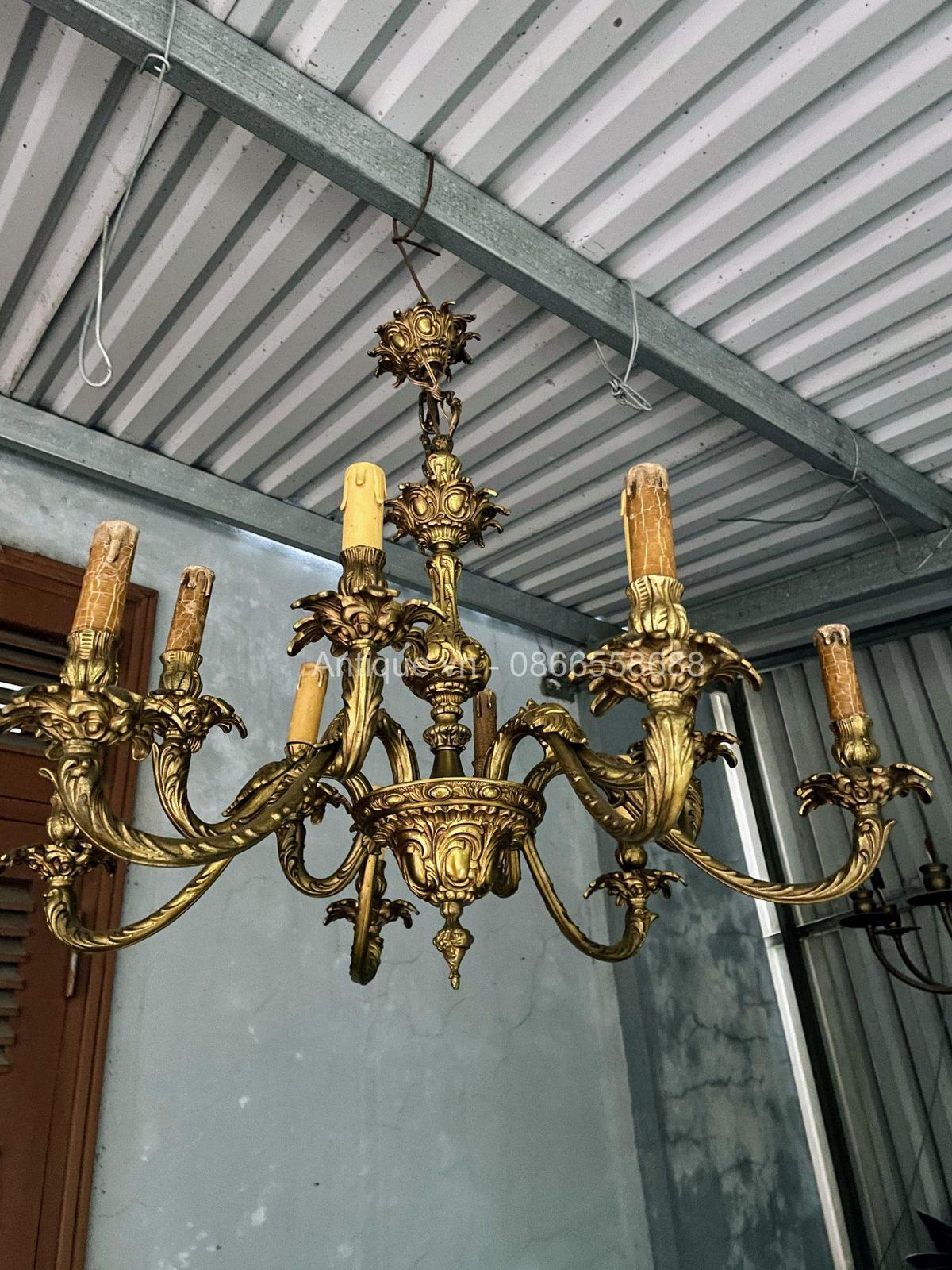 Đèn chùm 12 ngọn Pháp, dài 65cm – ảnh 1