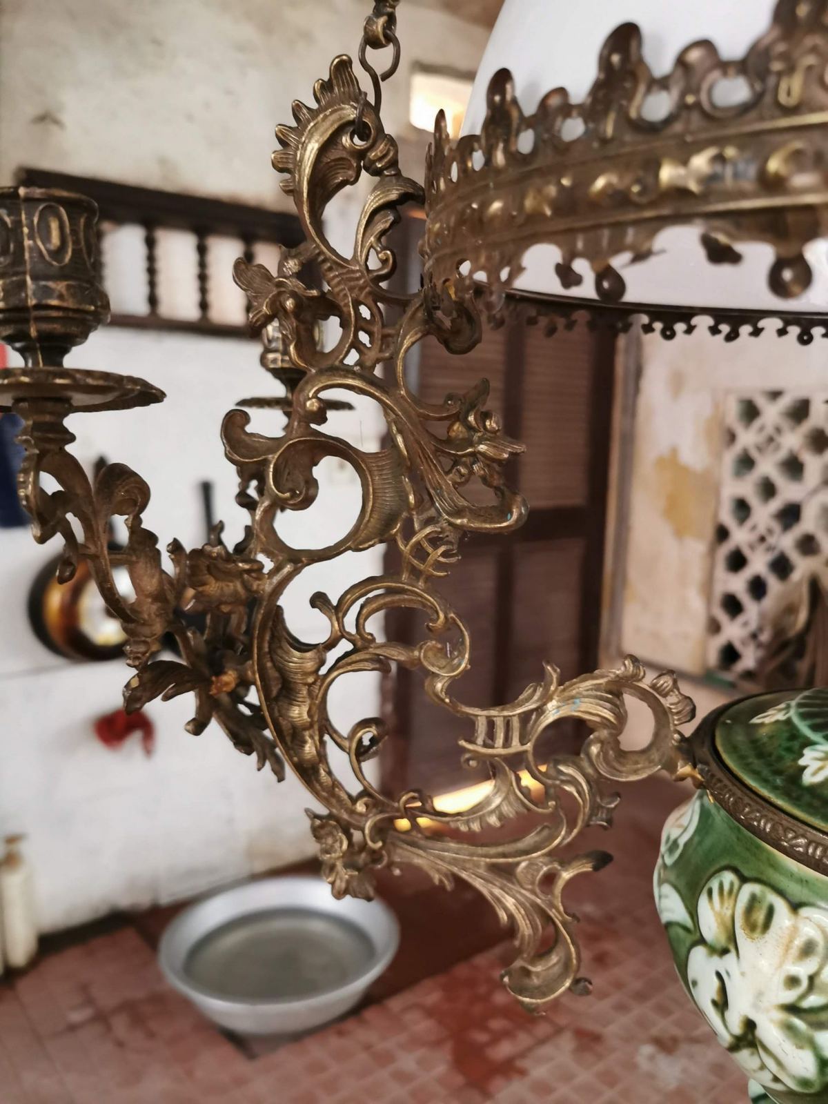 Đèn ba dây họa tiết lá – ảnh 3