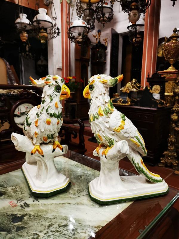 Đôi Vẹt Bằng Sứ – ảnh 1