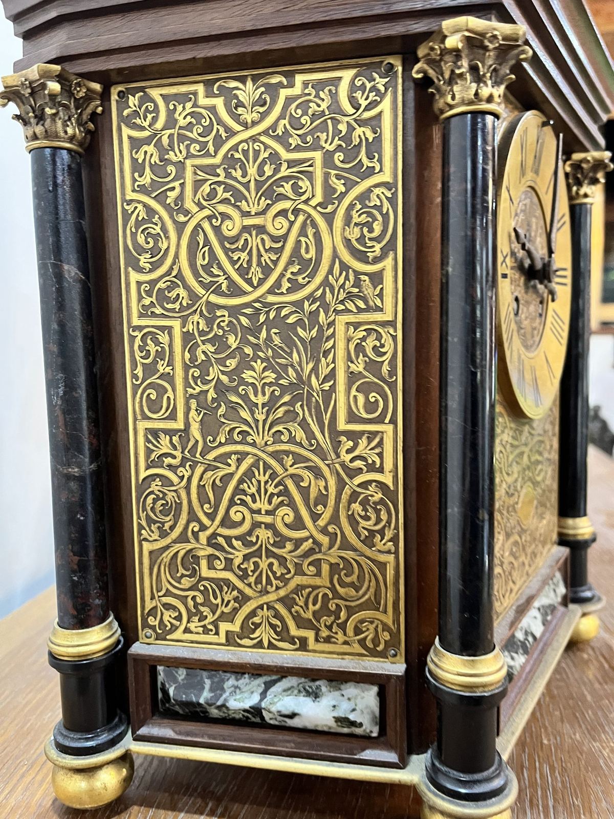 Đồng hồ để bàn Pháp, cao 45cm – ảnh 4