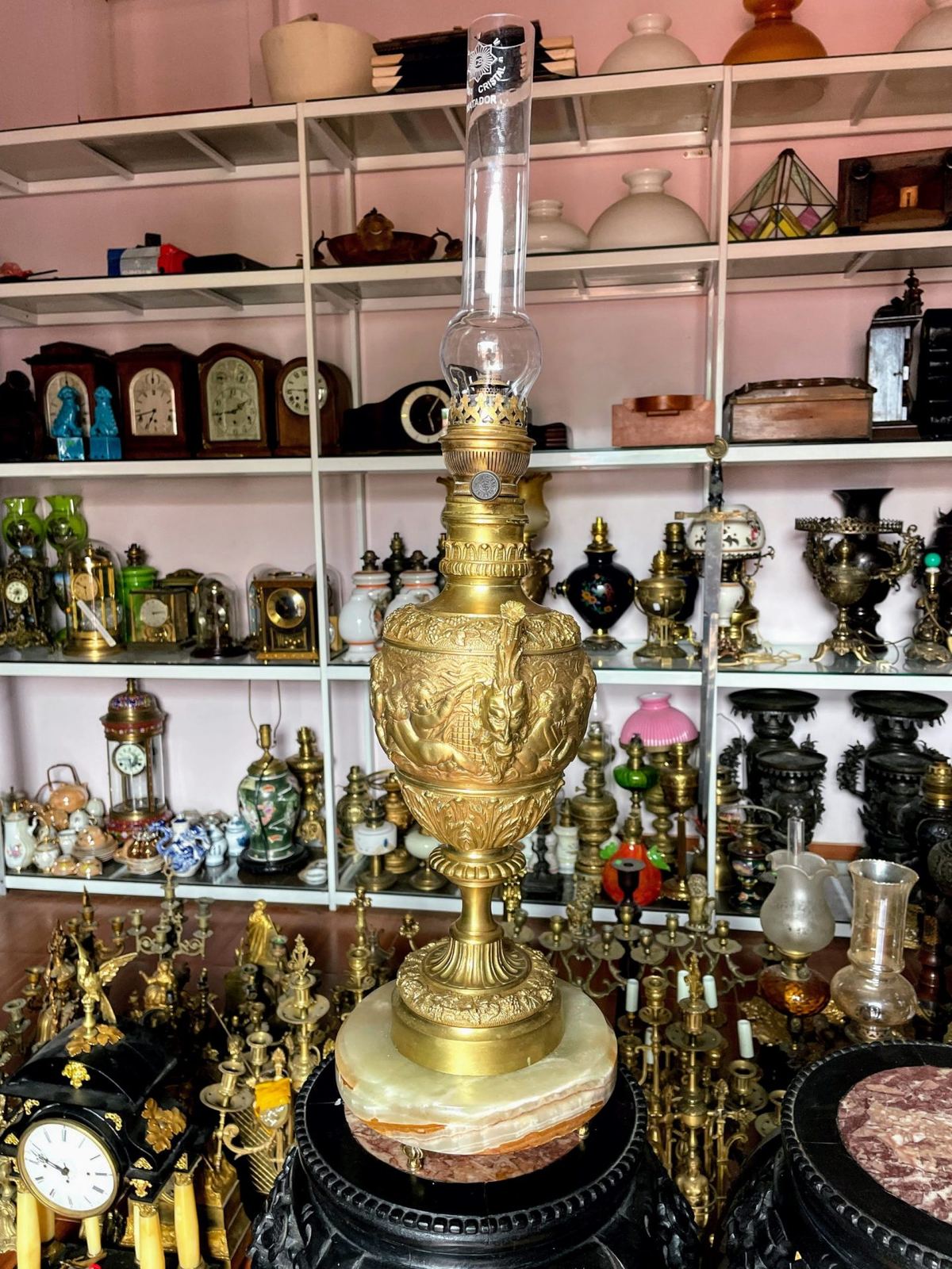 Đèn dầu Pháp, dài 70cm – ảnh 3
