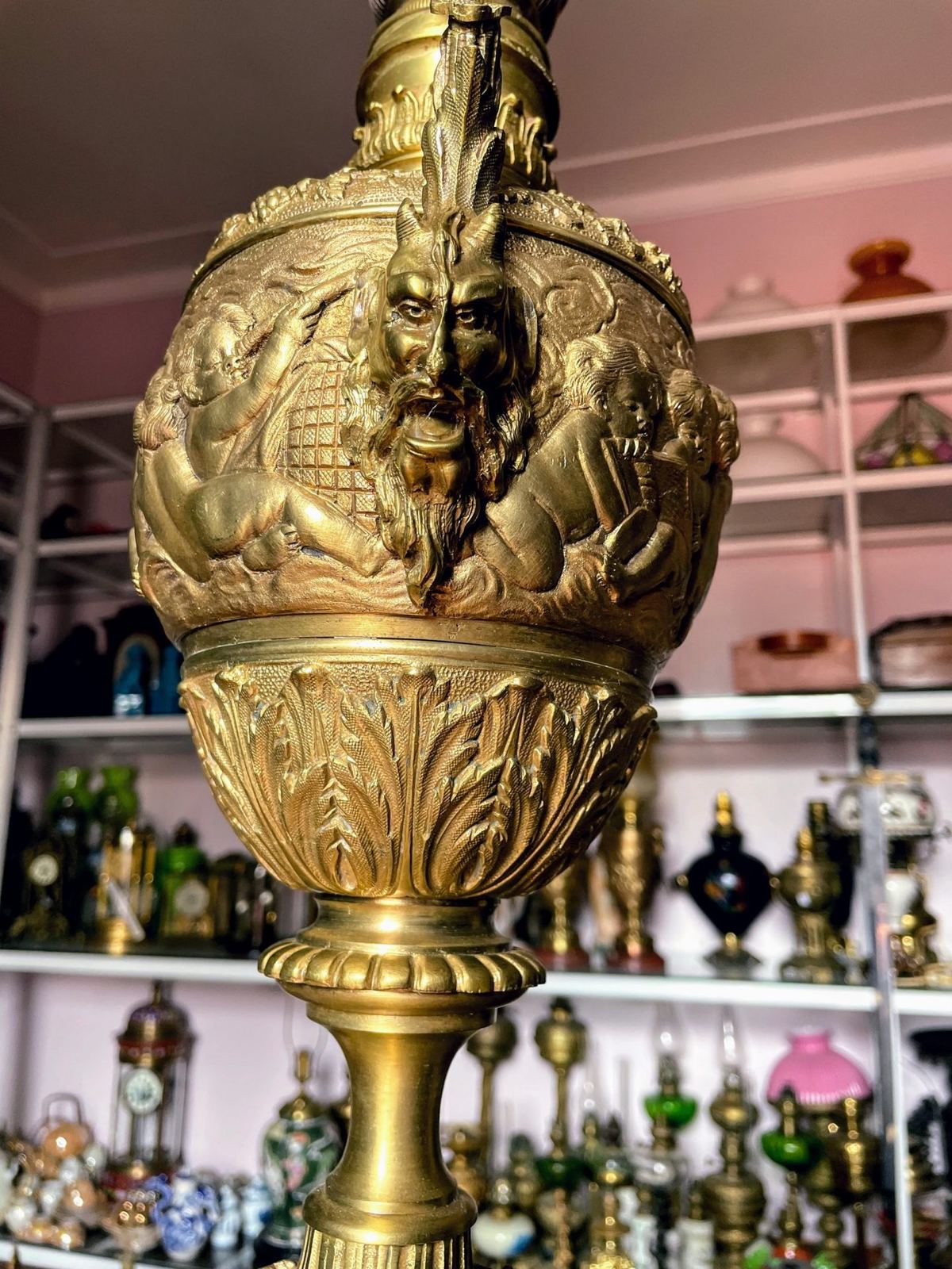 Đèn dầu Pháp, dài 70cm – ảnh 6