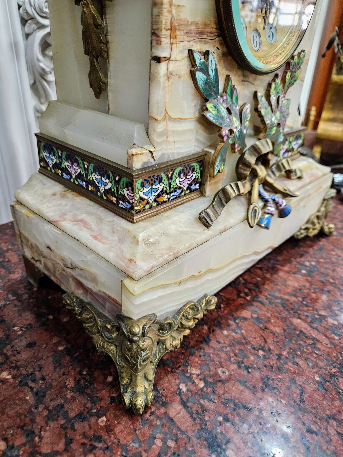 Đồng hồ để bàn Pháp, cao 55cm – ảnh 5