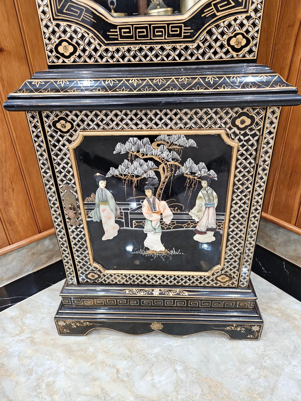 Đồng hồ sơn mài Đức, cao 213cm – ảnh 4