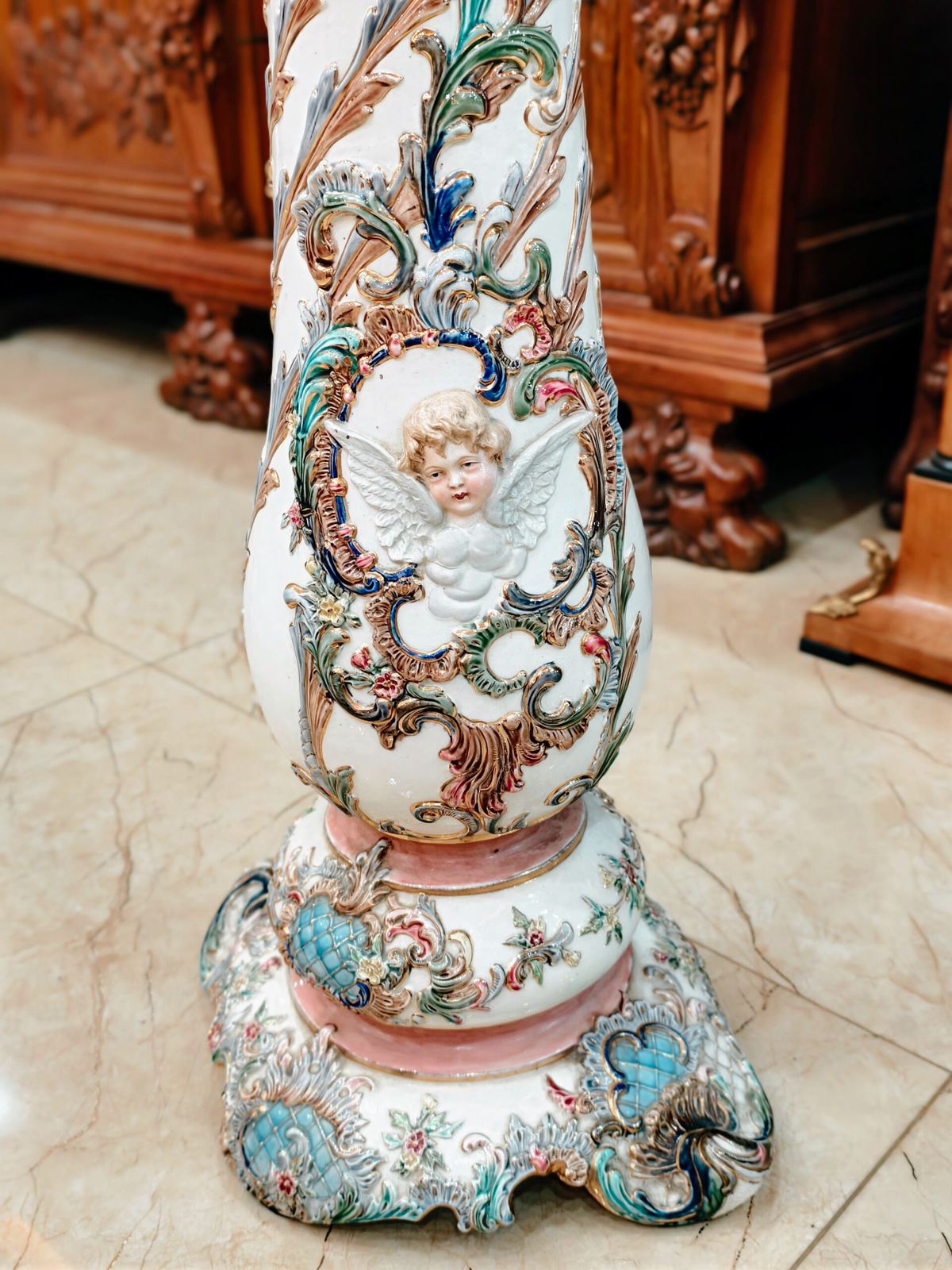 Chậu hoa sứ Ý, cao 98cm – ảnh 8