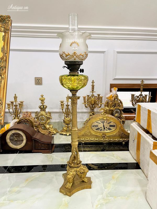 Đèn dầu Pháp, cao 102.5cm – ảnh 1