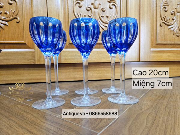 Bộ ly pha lê gồm 6 chiếc, cao 20.5cm – ảnh 1