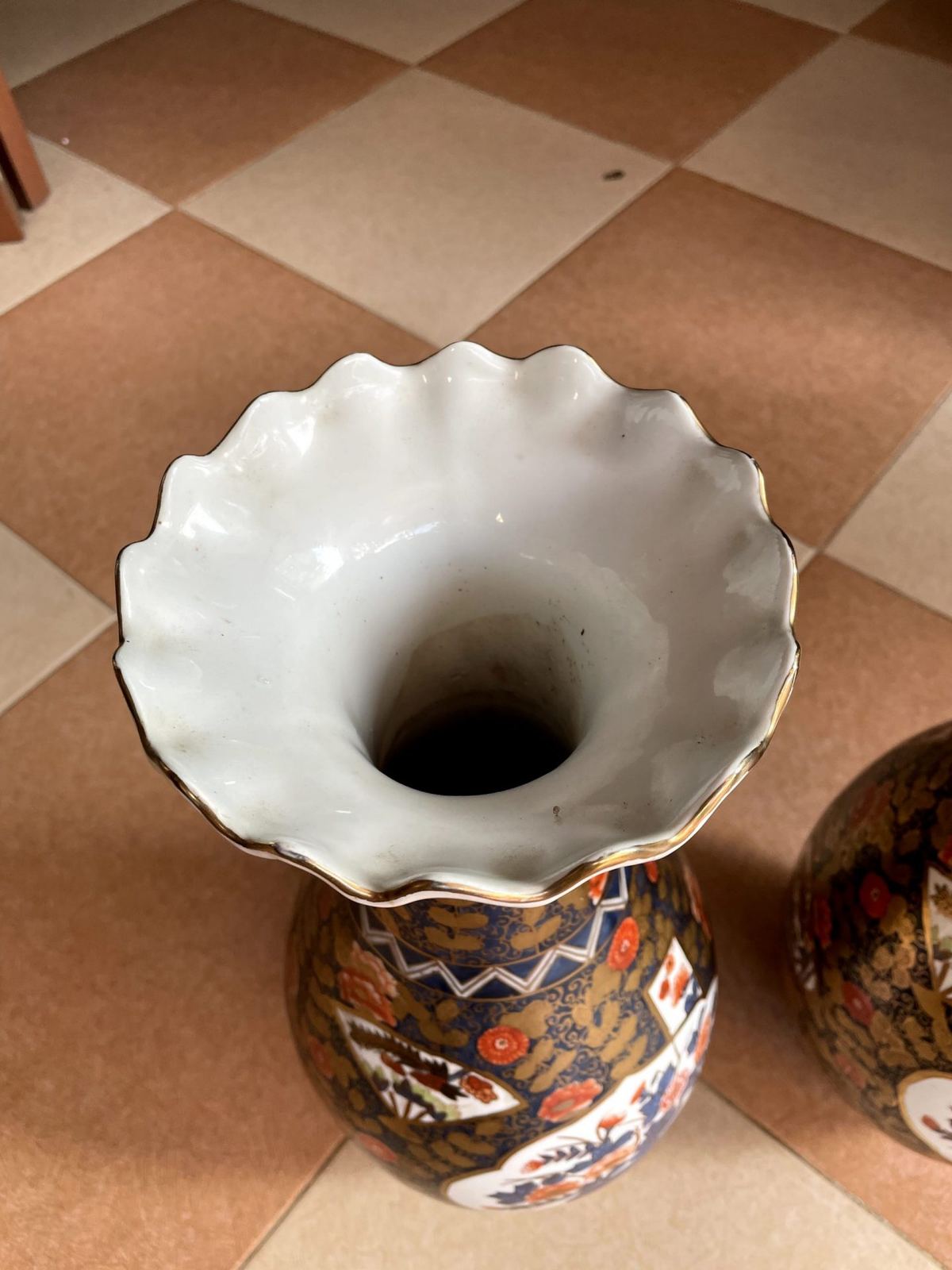 Cặp bình sứ Nhật, cao 46.5cm – ảnh 6