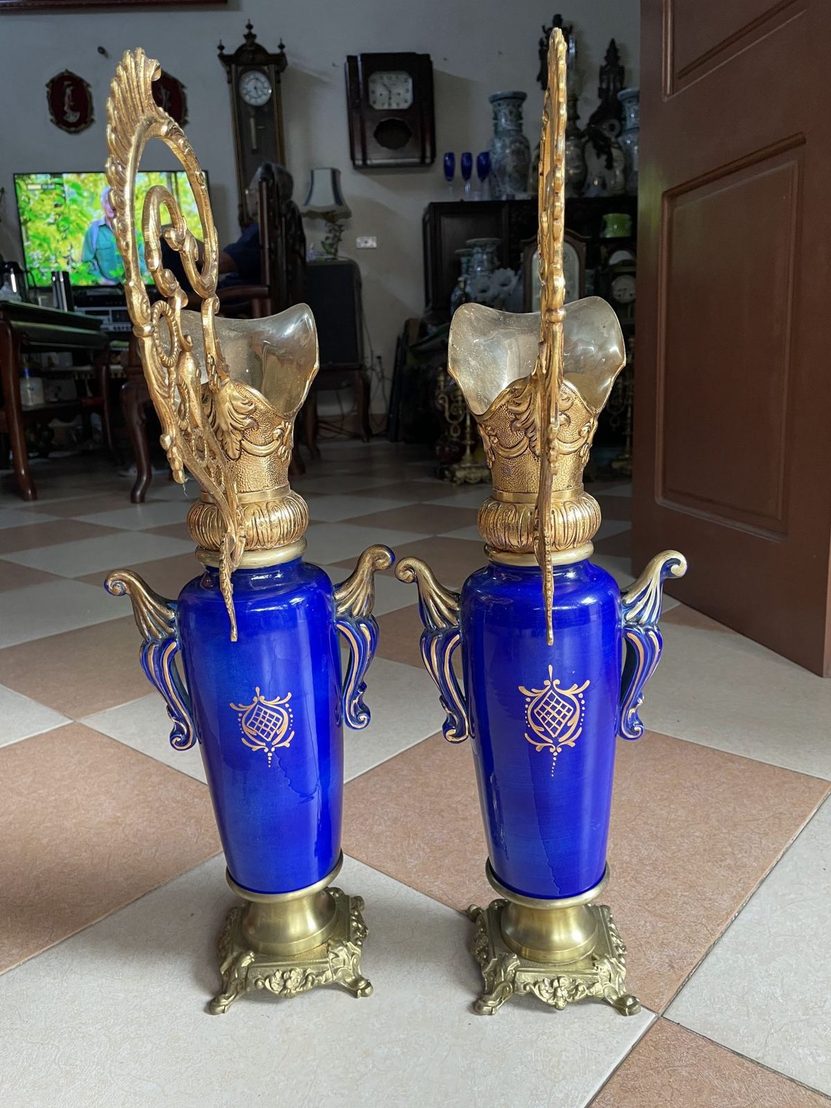Cặp bình sứ Bỉ – ảnh 6